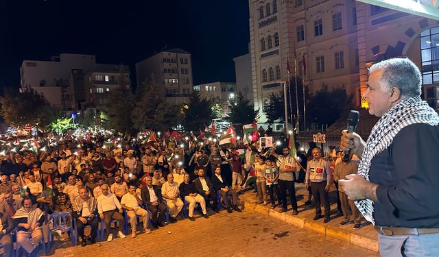 Adıyaman'da İsrail'in Gazze'ye saldırıları protesto edildi