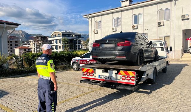 Antalya'da drift atan sürücüye 92 bin 784 lira ceza