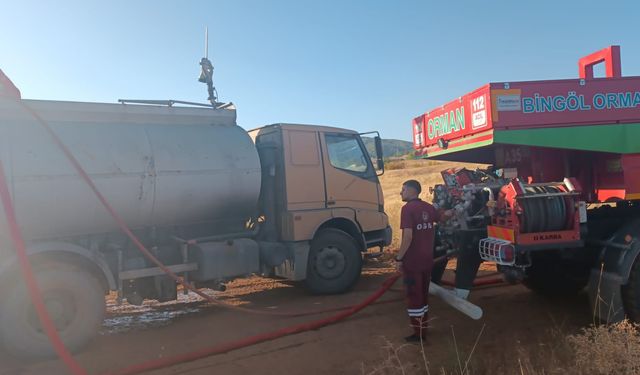 Bingöl'de ormanlık alanlarda çıkan yangın söndürüldü
