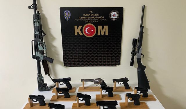 Bursa'da yasa dışı silah ticareti iddiasıyla 1 kişi tutuklandı