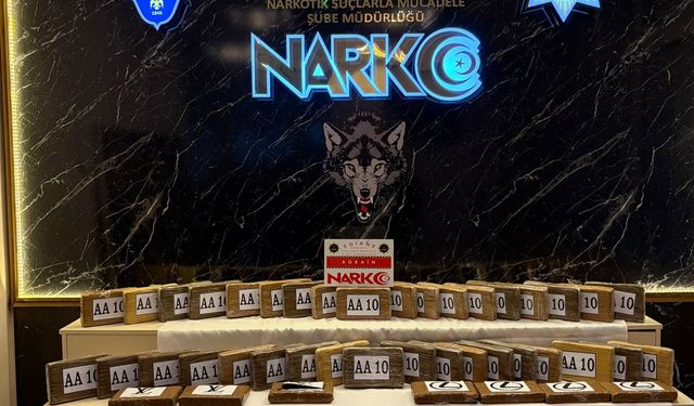 Edirne'de bir tırda 68 kilo 650 gram kokain ele geçirildi