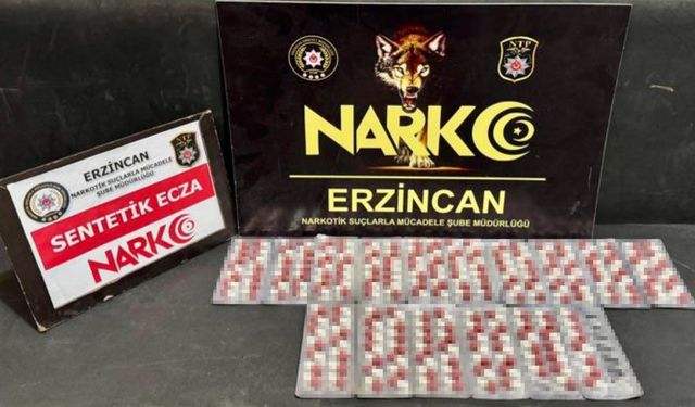 Erzincan'da üzerinde uyuşturucuyla yakalanan 1 zanlı tutuklandı