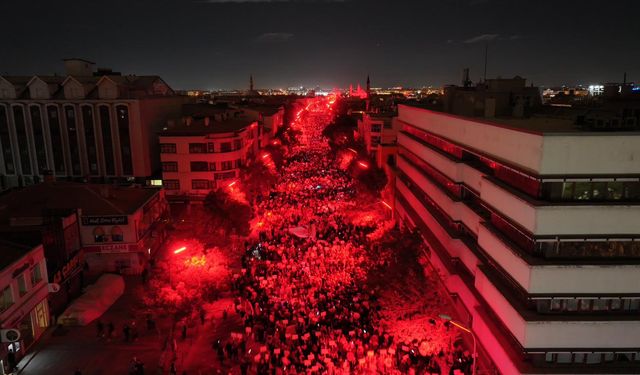 Konya'da İsrail'in Gazze'ye yönelik saldırıları protesto edildi