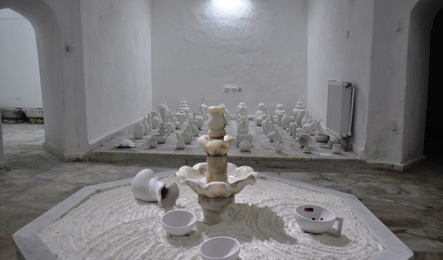 Kütahya'daki tarihi Kemer Hamamı çini ve tasarım merkezine dönüştürüldü