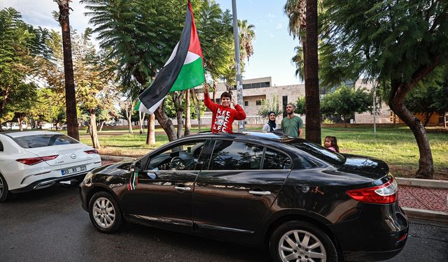 Mersin'de 'Filistin İçin Büyük Özgürlük Konvoyu' yapıldı