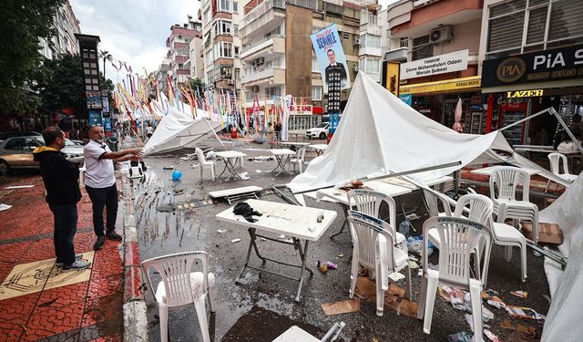 Mersin'de sağanak ve şiddetli rüzgar etkili oldu