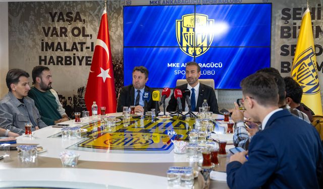 MKE Ankaragücü Kulübü Başkanı Tekin, genel kurul öncesi basınla bir araya geldi