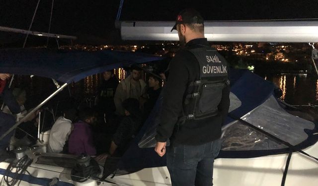 Muğla açıklarında 106 düzensiz göçmen yakalandı