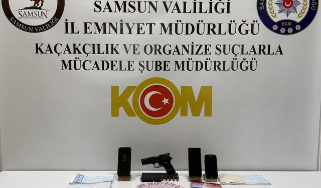 Samsun'da tefecilik operasyonunda 3 şüpheli yakalandı