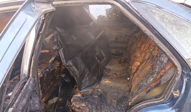 Tokat'ta tartıştığı kişinin aracını ateşe veren zanlı gözaltına alındı