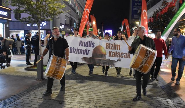 Trabzon'da İsrail'in Gazze'ye saldırıları protesto edildi