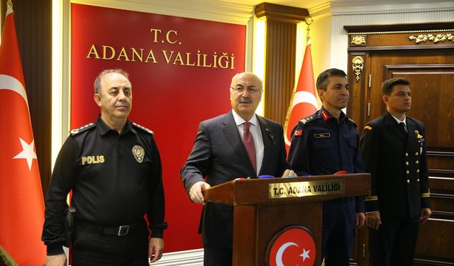 Adana Valisi Yavuz Selim Köşger ekim ayındaki asayiş çalışmalarını değerlendirdi: