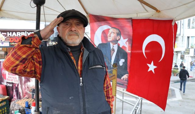 Amasya'da ayakkabı boyacısı sirenler çalarken gözyaşlarını tutamadı