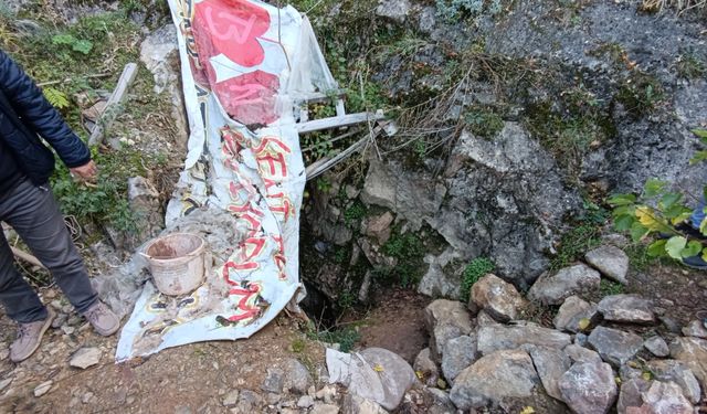 Amasya'da kaçak kazıda 15 metreden fazla kazılmış tünel bulundu