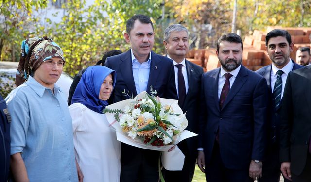 Bakan Kurum, Karabük'te afet konutları temel atma töreninde konuştu: