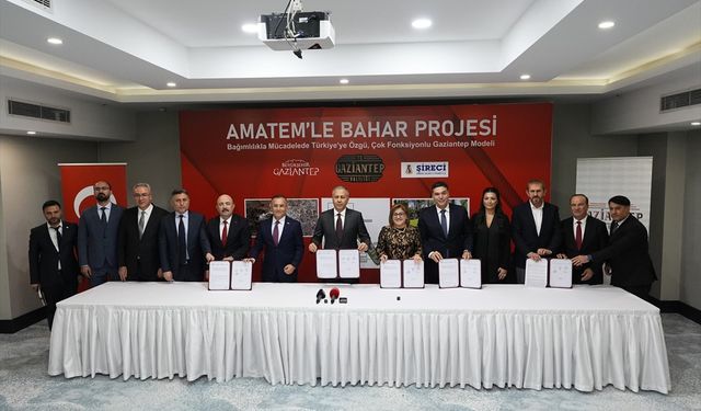 Bakan Yerlikaya, Gaziantep'te AMATEM ve Bahar Merkezi protokolüne katıldı