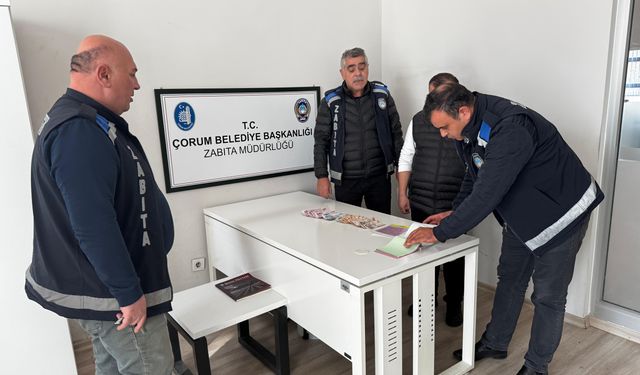 Çorum'da zabıtanın yakaladığı dilencinin üzerinden 9 bin 800 lira çıktı