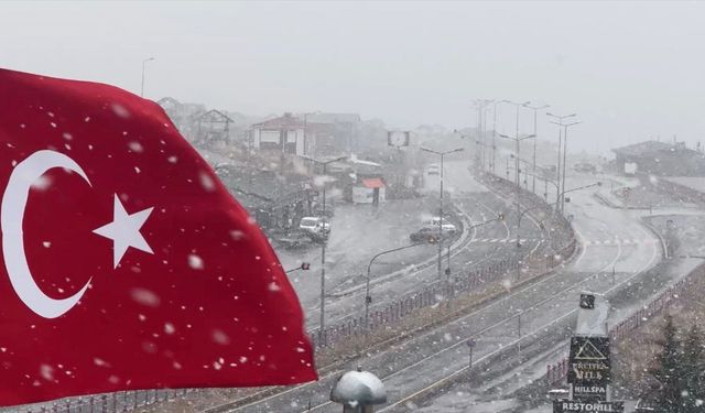 Erciyes'te kar yağışı etkili oldu