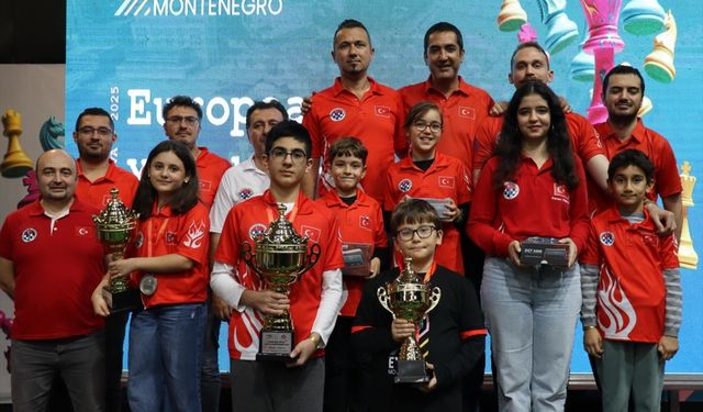 Genç satranççılar, Avrupa Yaş Grupları Şampiyonası'nda 4 madalya kazandı