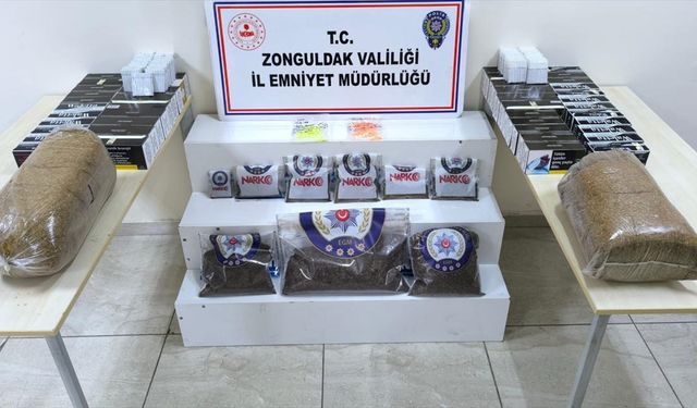 Zonguldak'ta uyuşturucu operasyonunda yakalanan 3 zanlı tutuklandı