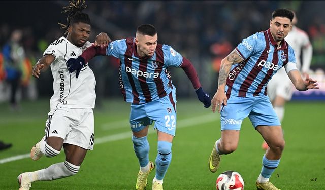 Trabzonspor ile Beşiktaş 3-3 berabere kaldı