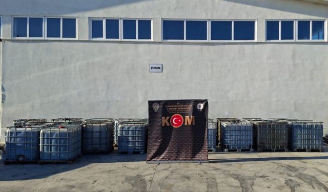 Afyonkarahisar'da 20 ton kaçak akaryakıt ele geçirildi