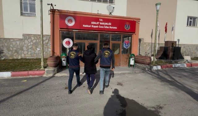 Hakkari'de 6 yıl 7 ay kesinleşmiş hapis cezası bulunan hükümlü yakalandı