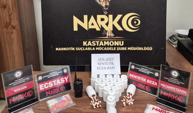 Kastamonu'da uyuşturucu operasyonunda yakalanan 3 zanlı tutuklandı