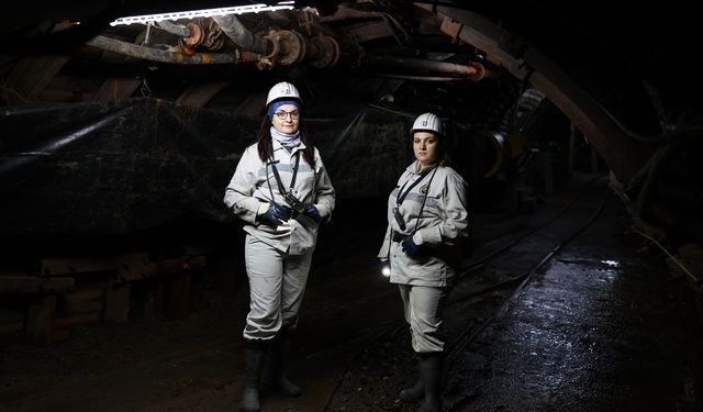 'Kömür kentinin' kadın mühendisleri yer altının zorlu koşullarında çalışıyor