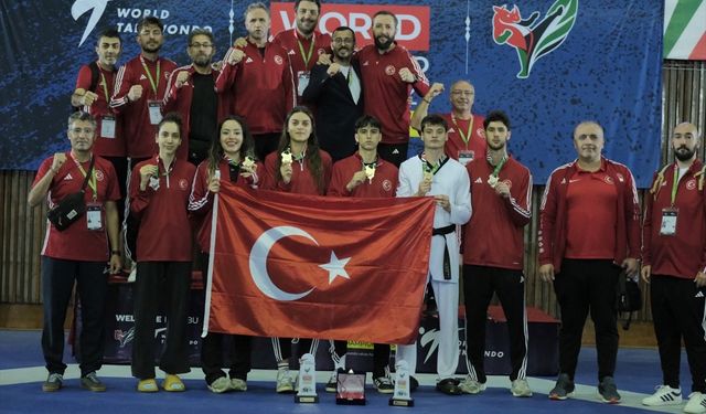 Milli tekvandocular, 21 Yaş Altı Dünya Şampiyonası'nı 4'ü altın 6 madalyayla tamamladı