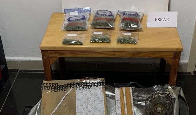 Samsun'da bağ evine iklimlendirme sistemi kurup uyuşturucu üreten zanlı yakalandı