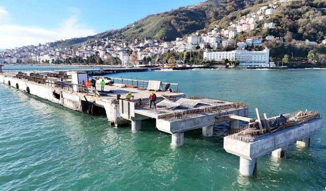 Ordu rıhtımı 410 metreye uzatılıyor: Çalışmaların ardından kruvaziyer gemilerinin gelmesi bekleniyor
