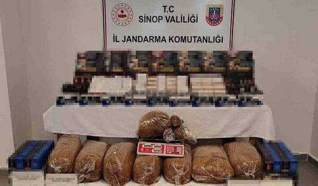 Sinop'ta kaçak tütün operasyonu: 3 gözaltı