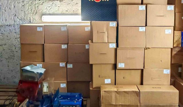 Bilecik'te 93 bin 600 adet makaron ele geçirildi