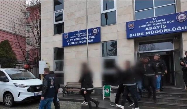 Kırklareli'de 2 milyon liralık dolandırıcılık operasyonu: 10 şüpheli yakalandı
