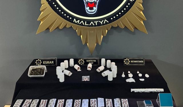 Malatya'da zehir tacirlerine büyük darbe: 13 tutuklama