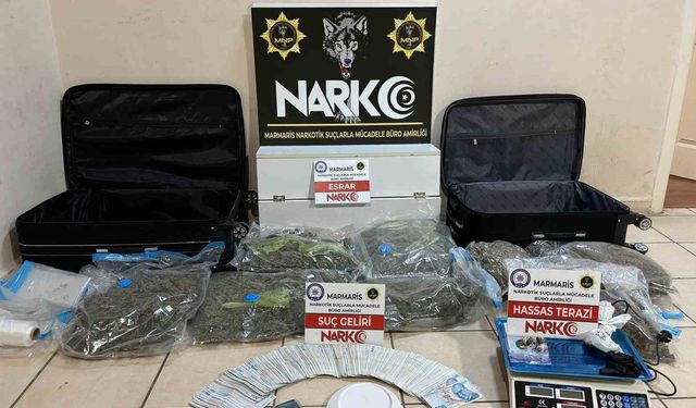 Marmaris'te uyuşturucu operasyonu: 5 tutuklama