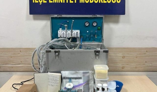 Muş'ta evini kliniğe dönüştüren sahte dişçi yakalandı