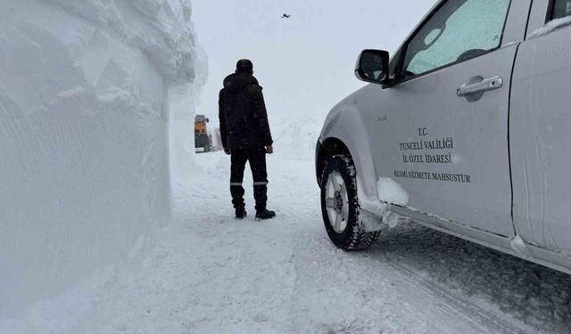 Tunceli'de 83 köy yolu ulaşıma kapalı