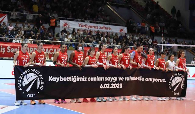 Aras Kargo Spor Kulübü, 6 Şubat depremlerinin yıl dönümünde AFAD çalışanlarını ağırladı