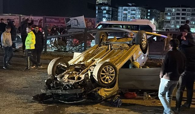 Batman'da otomobil takla attı: 1 yaralı