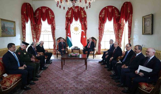 Cumhurbaşkanı Erdoğan, Ürdün Kralı 2. Abdullah ile bir araya geldi