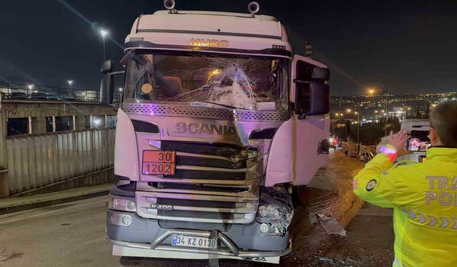 Freni boşalan tanker zincirleme kazaya sebep oldu: 1 yaralı