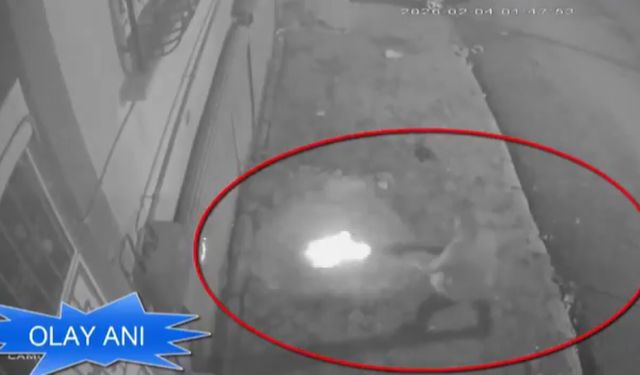 Garaja pompalı tüfekle ateş eden 2 şahıs tutuklandı: O anlar kamerada