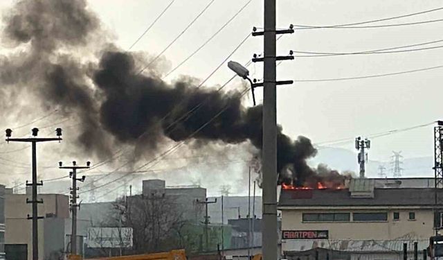 Ankara'da fabrika yangını