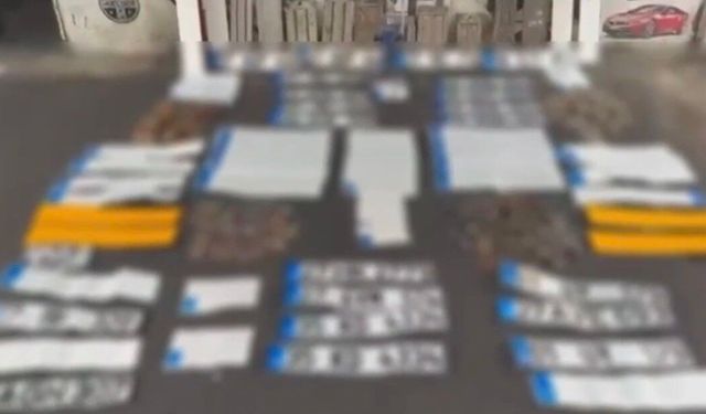 Gaziantep'te 36 adet sahte plaka ele geçirildi: 3 gözaltı