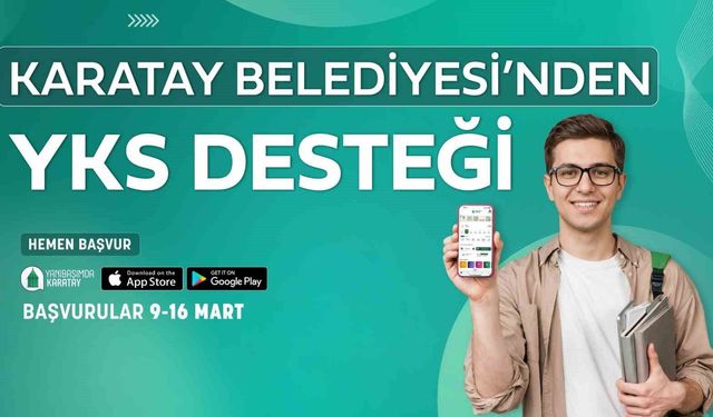 Karatay Belediyesi'nden YKS'ye girecek öğrencilere sınav ücreti desteği
