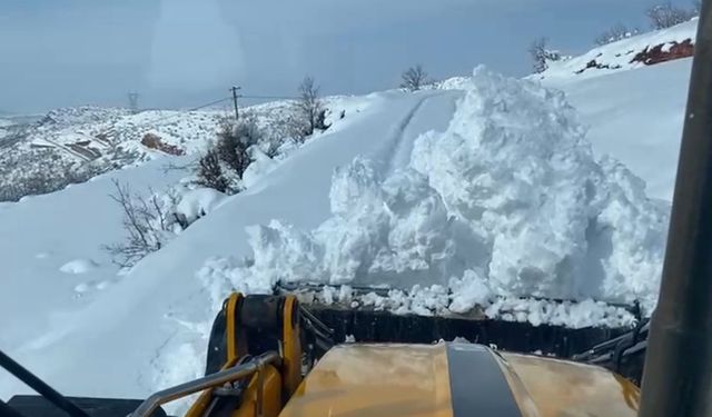 Siirt'te kardan kapanan 120 köy yolunun 105'i açıldı