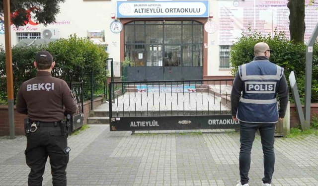 Balıkesir'de okullarda güvenlik tedbiri arttırıldı