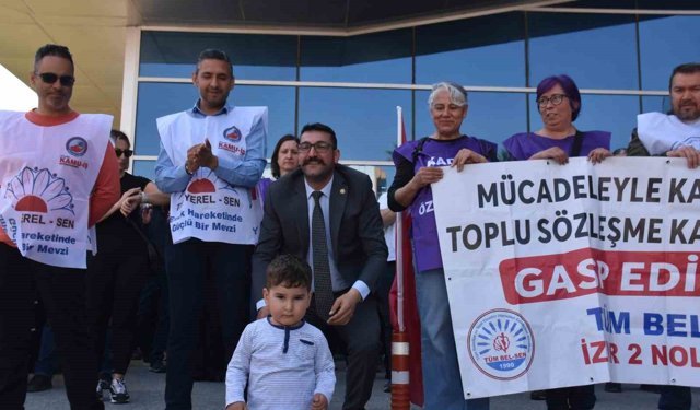 Bayraklı Belediyesi'nde memurların hak arayışı sürüyor